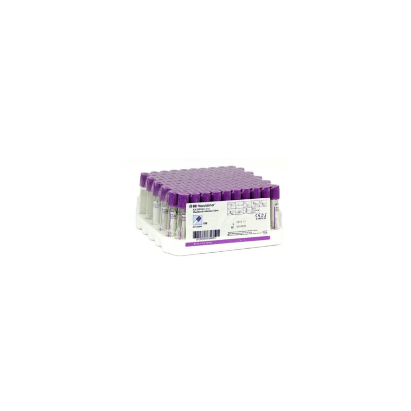 TUBO VACUTAINER LILA EDTA K2 DE 4 ML