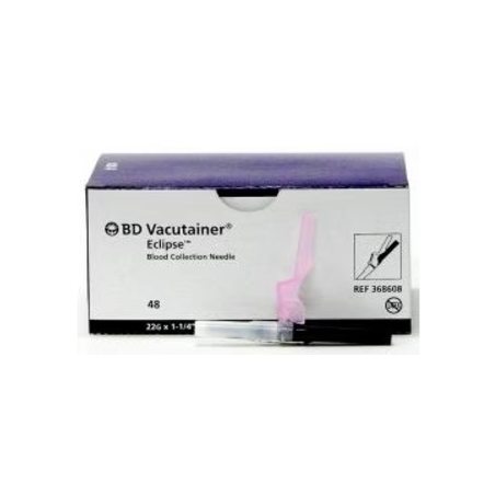 AGUJA VACUTAINER 22G X 38 MM, NEGRA, CAJA CON 100 PIEZAS
