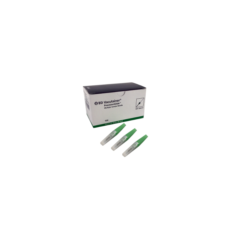 AGUJA VACUTAINER 21G X 38 MM, VERDE, CAJA CON 100 PIEZAS AGUJA VACUTAINER 21G X 38 MM, VERDE, CAJA CON 100 PIEZAS